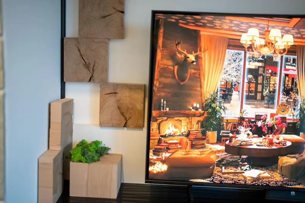 Lägenhet Stylish Cozy Studio With Fireplace Bansko Bulgarien